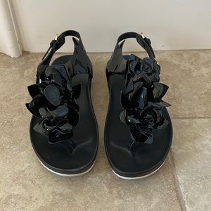 Tory Burch Black Blossom Sandal